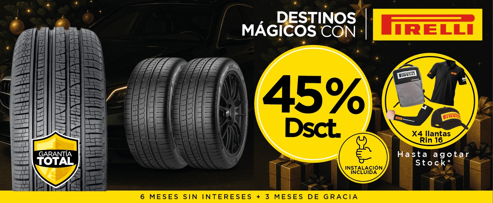 NAVIDAD PIRELLI 45%